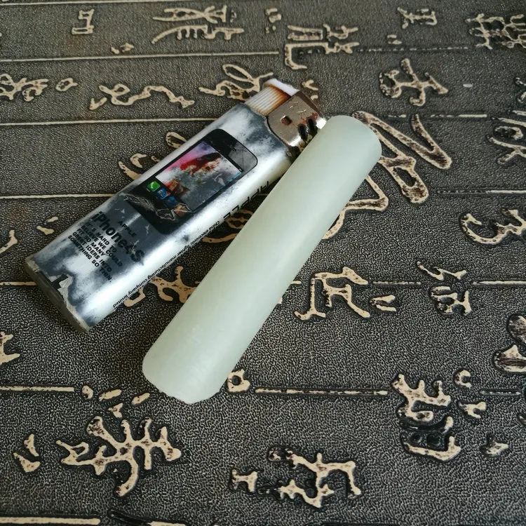 Natural Kunlun Jade Rough Nephrite Raw (44g, 8X1.6cm)