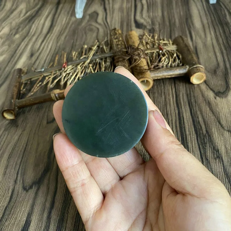 Natural Kunlun Jade Rough Nephrite Raw (80g,4.9X1.4cm)