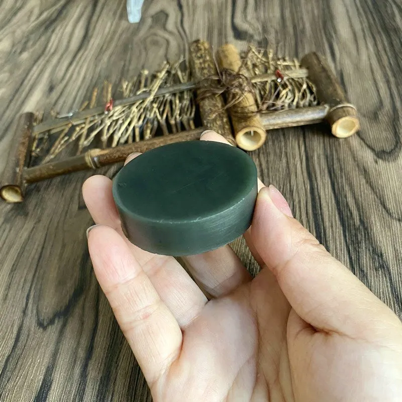 Natural Kunlun Jade Rough Nephrite Raw (80g,4.9X1.4cm)