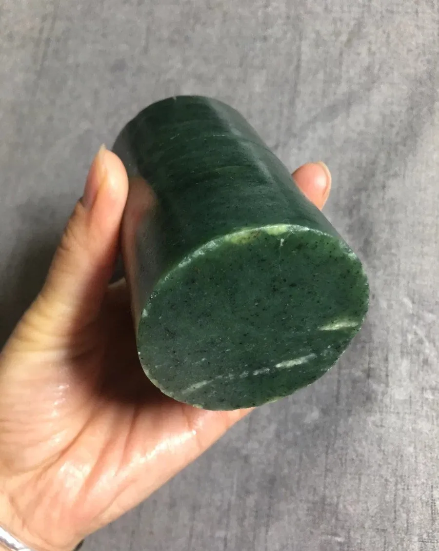 Natural Siberian Jade Rough Russia nephrite Raw 638g