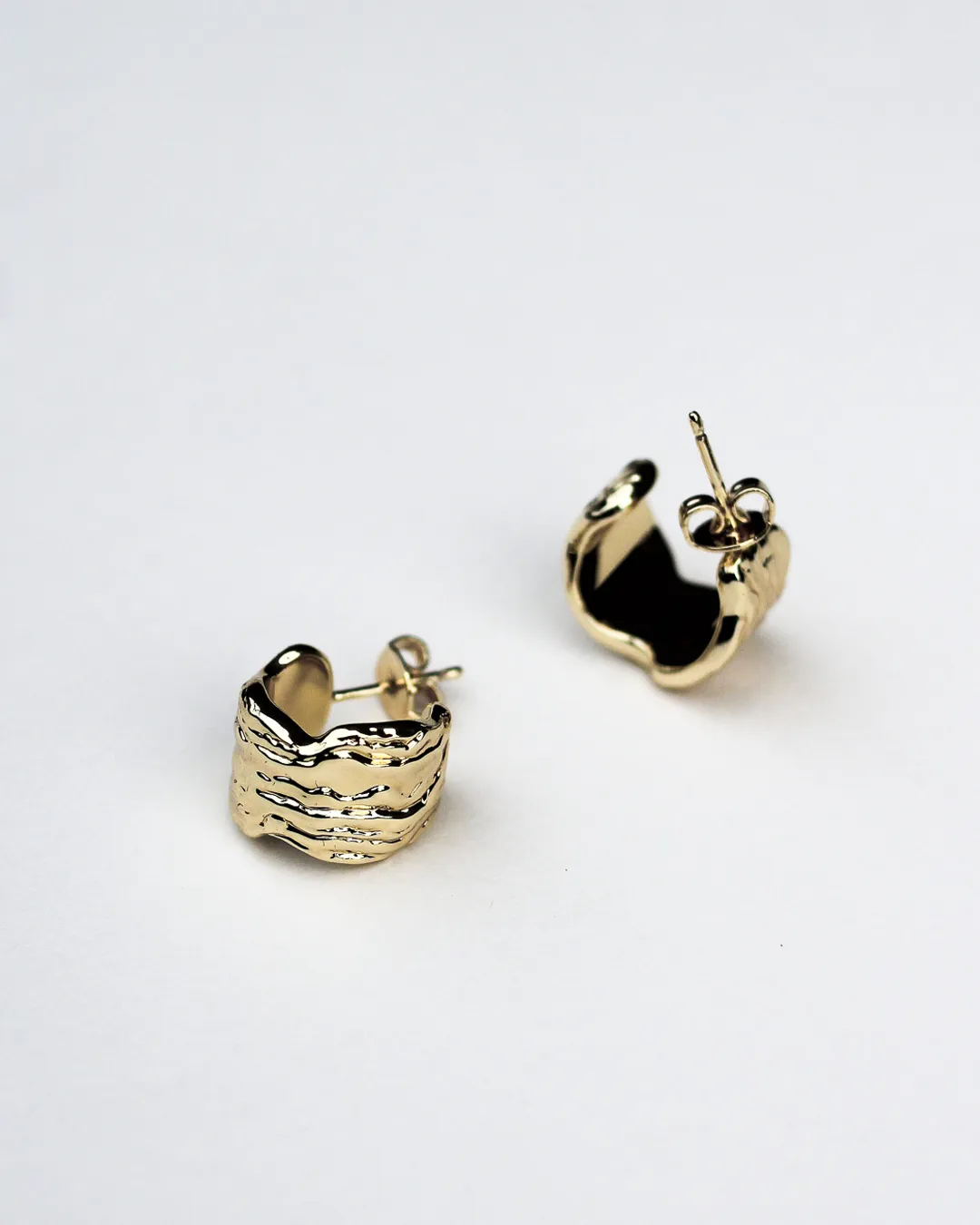 Oyster Shell Hoops