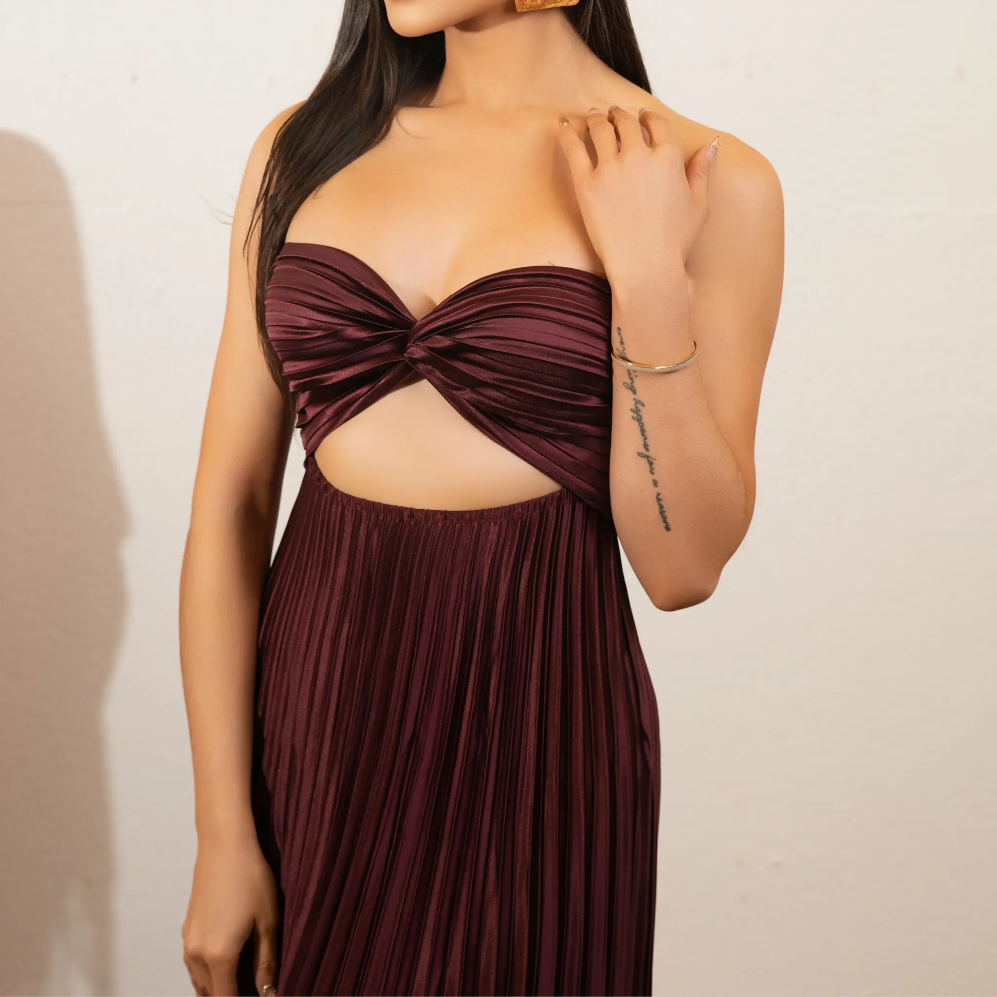 Pillar Twist Front Dress