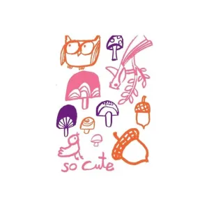 Prima Marketing - Ruby Violet - 3.5X5in. Cling Stamp #140*