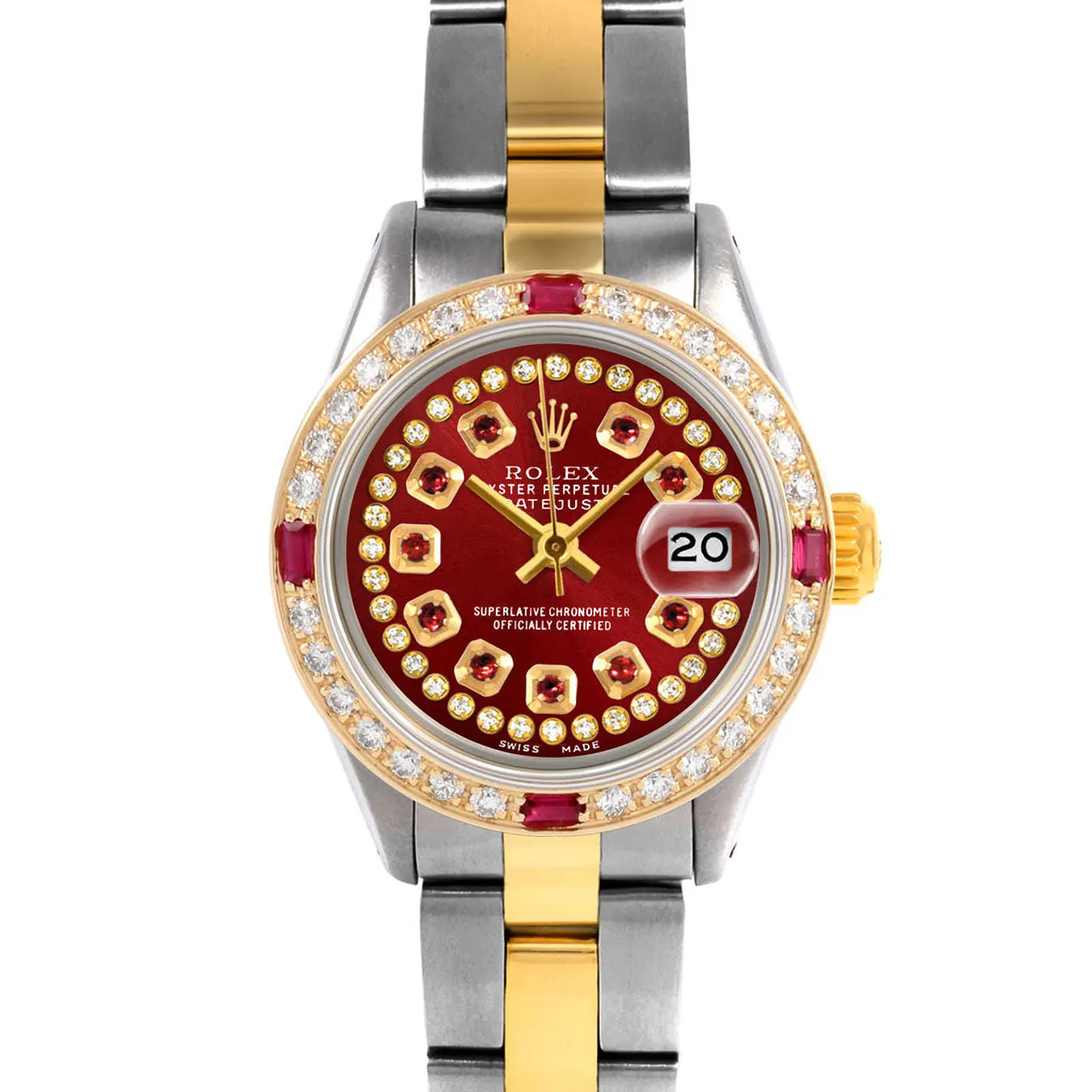 Rolex Datejust 26mm | 6917-TT-RED-STRR-4RBY-OYS