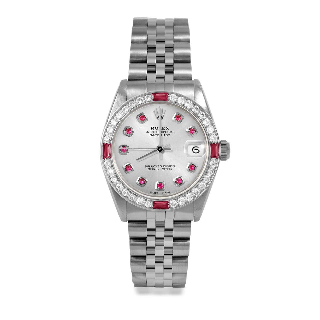 Rolex Datejust 31mm | 6827-SS-SLV-RBY-AM-4RBY-JBL