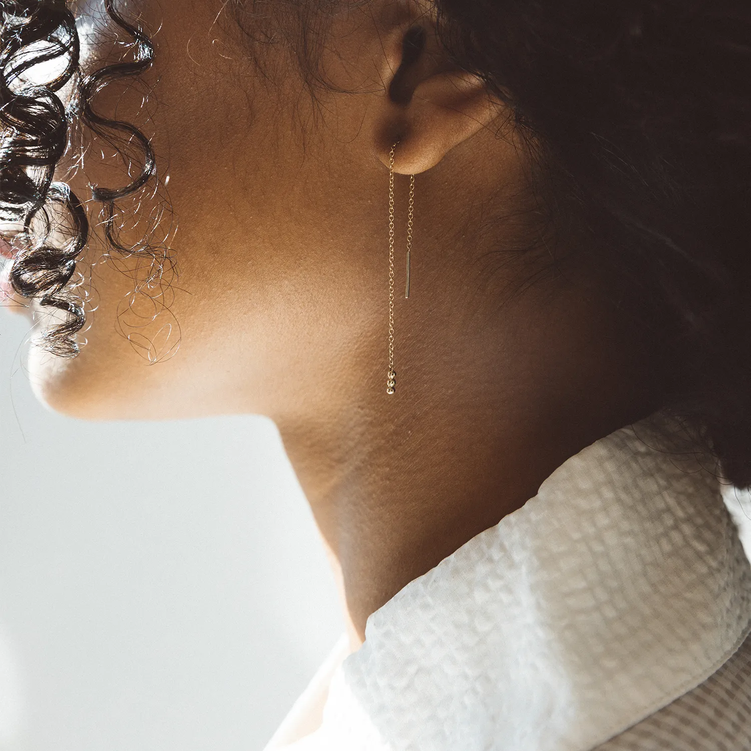 Seed Threader Earrings