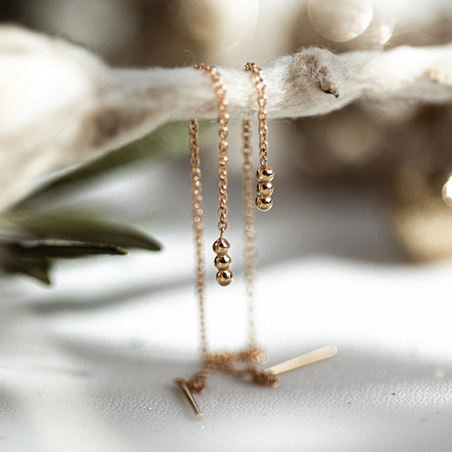 Seed Threader Earrings