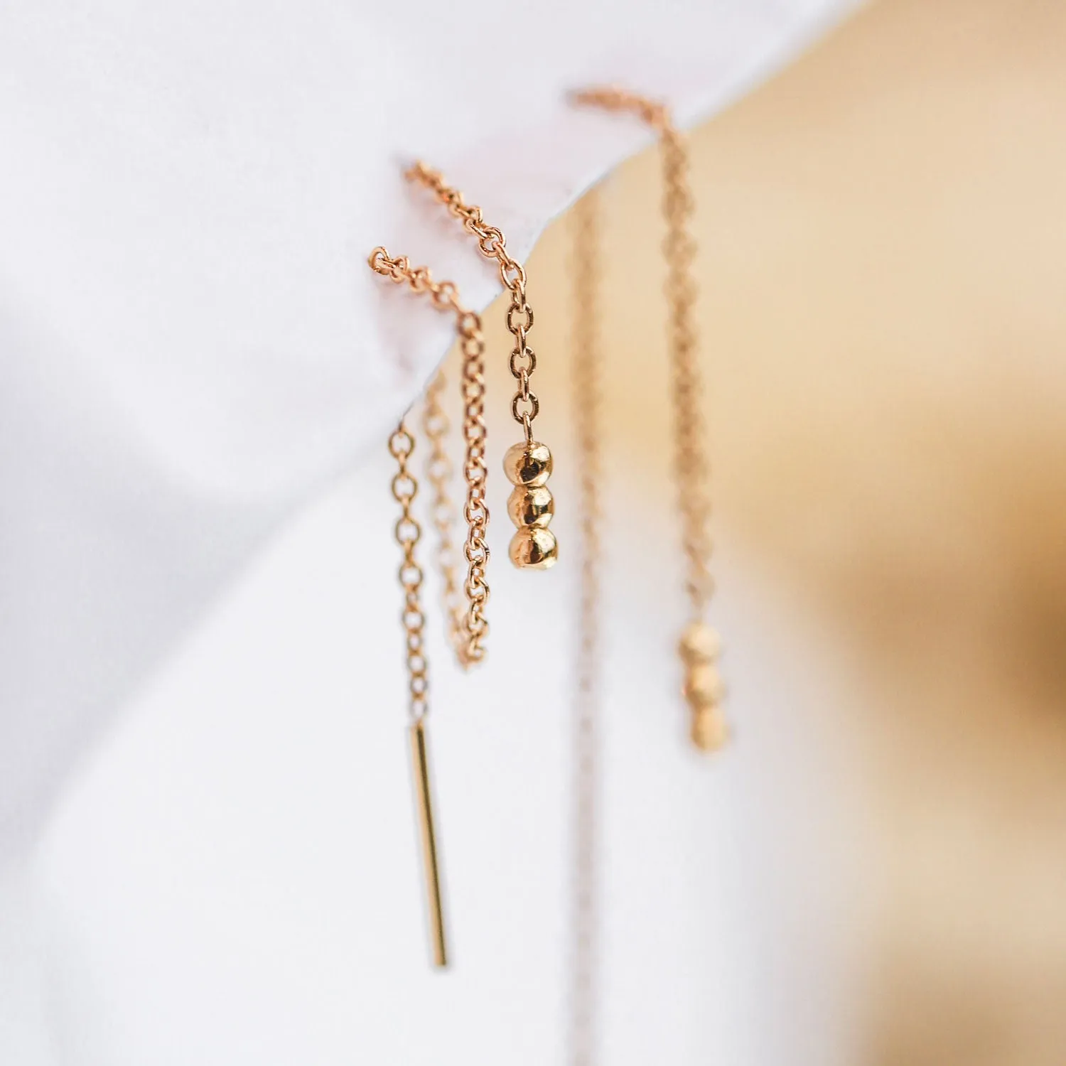 Seed Threader Earrings