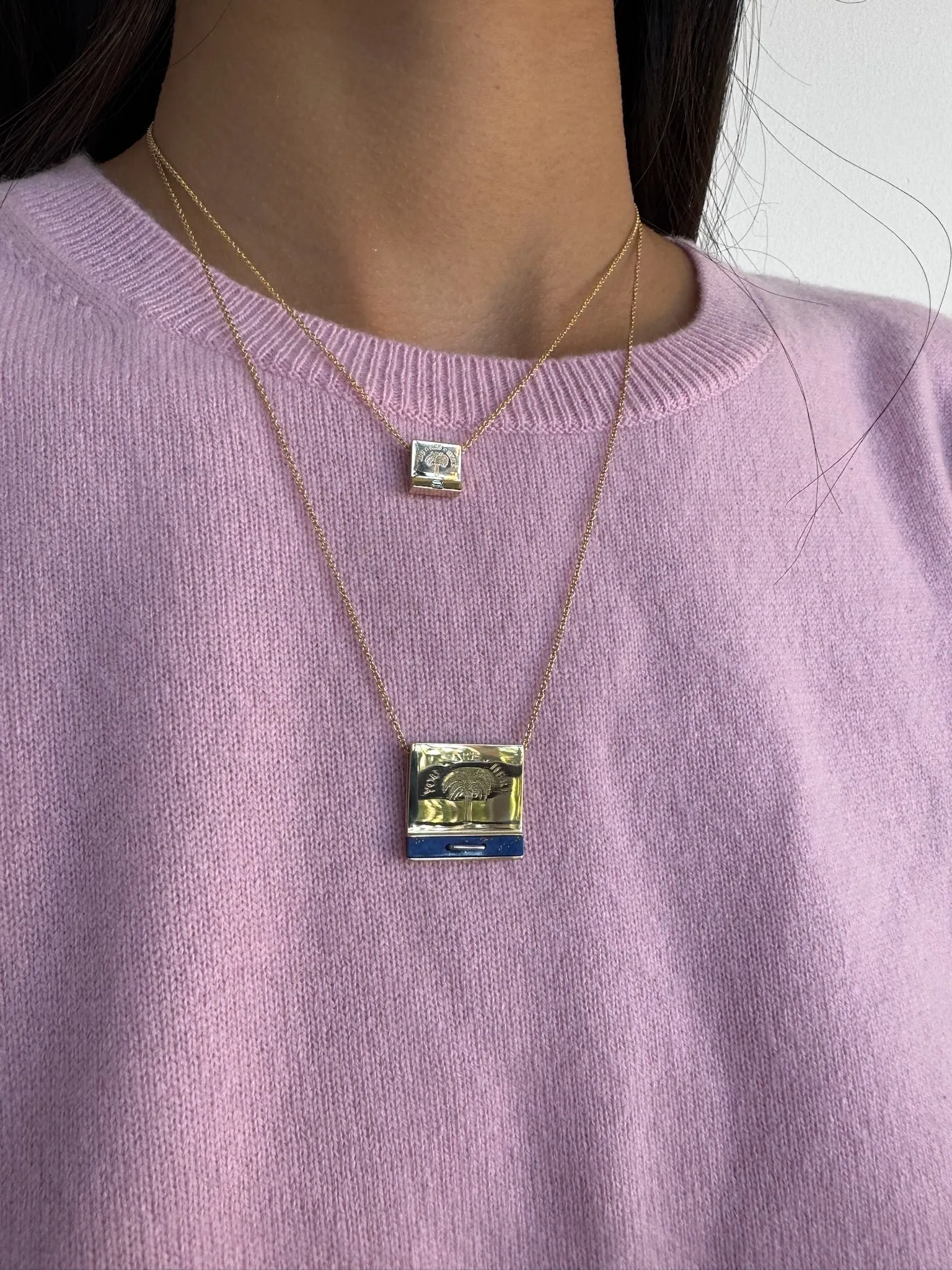 Signature Matchbook Pendant- Lapis