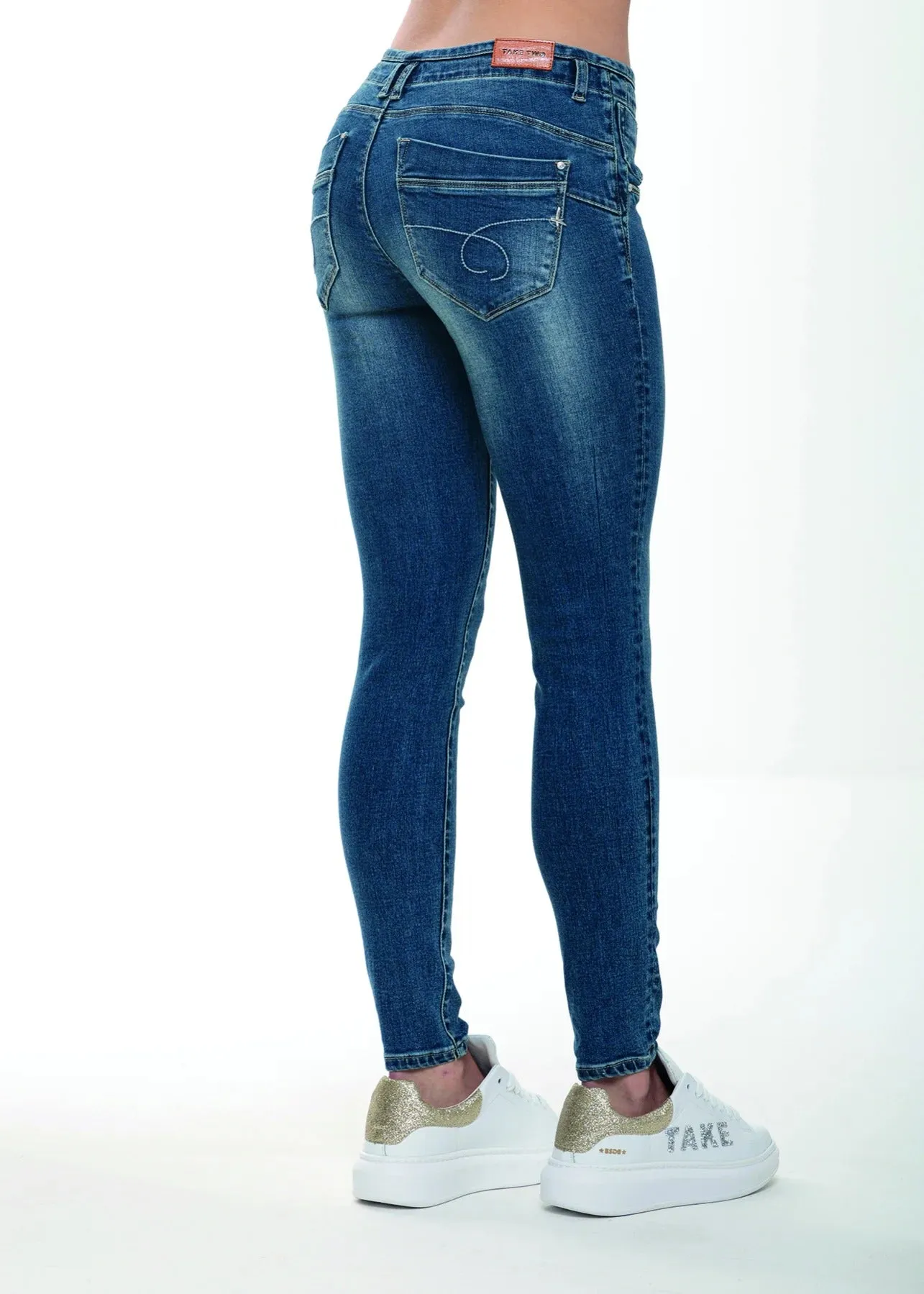 Take Two Pantalone Jeans Da Donna