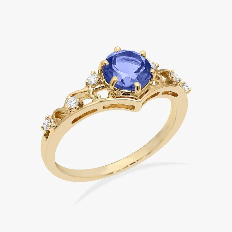 Tanzanite Diadem Ring