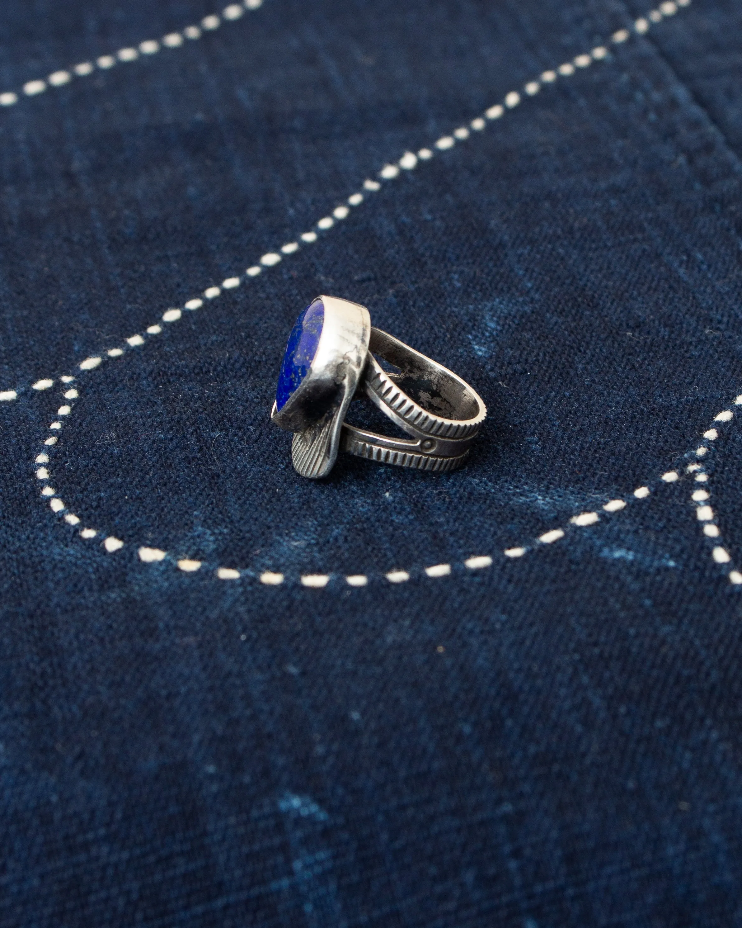 Tenable Crafts Womens Lapis Lazuli Silver Ring #9