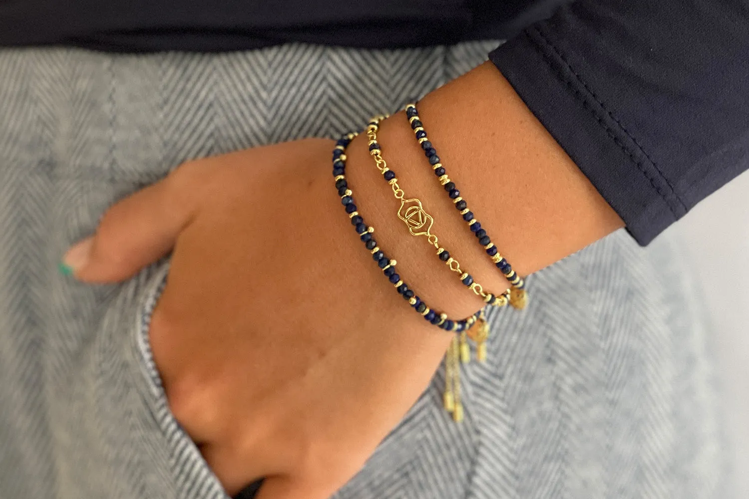 Third Eye Chakra Gemstone Bracelet