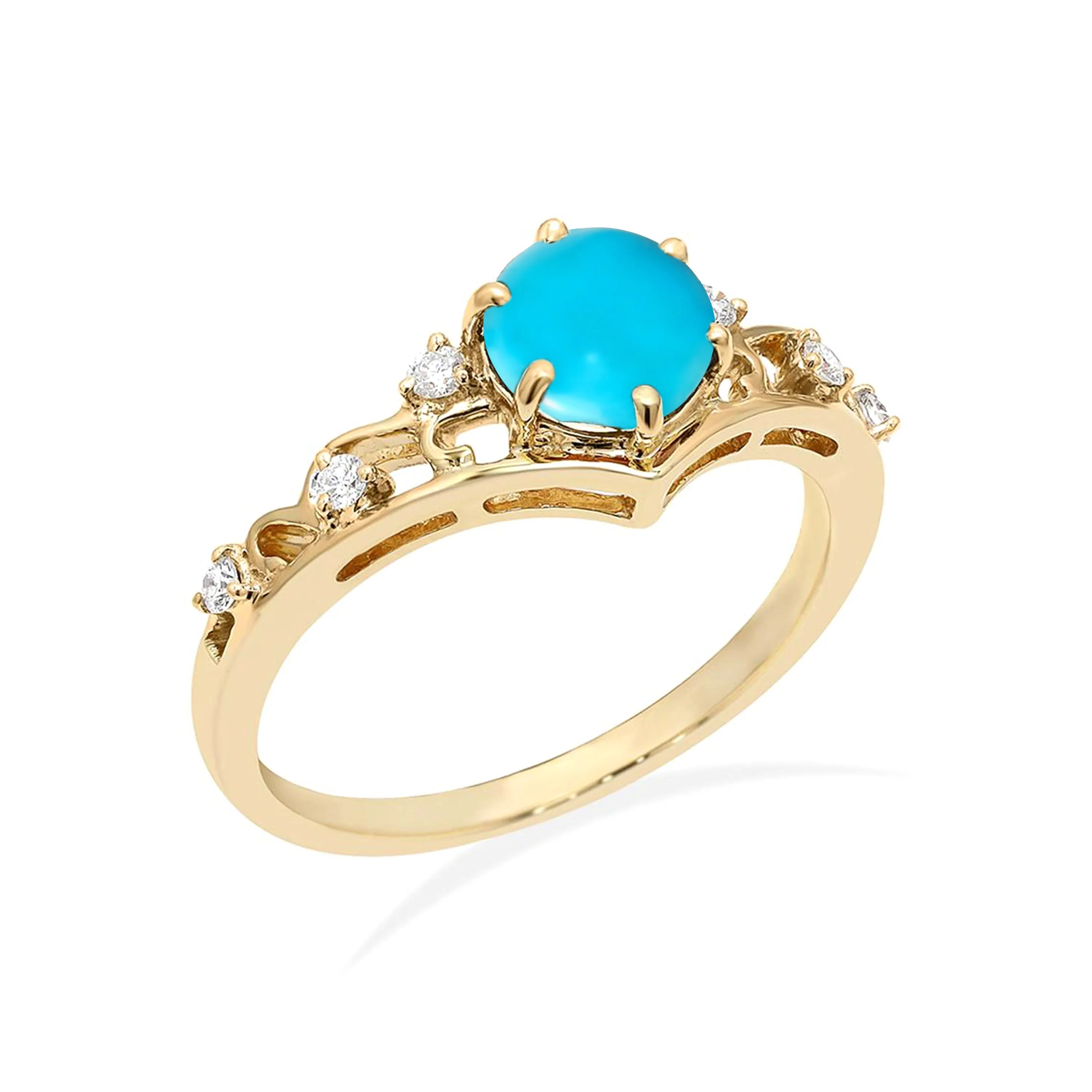 Turquoise Diadem Ring