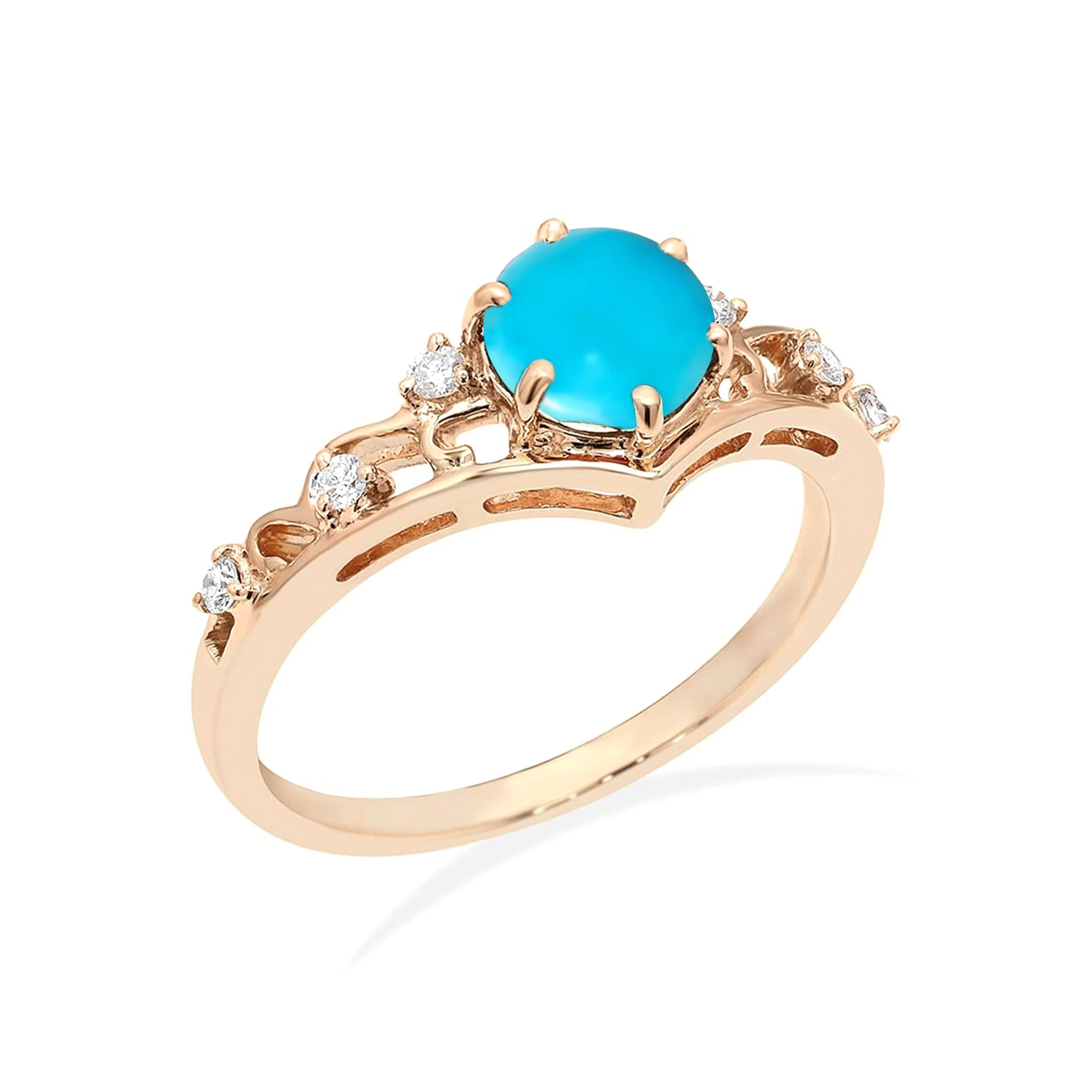 Turquoise Diadem Ring