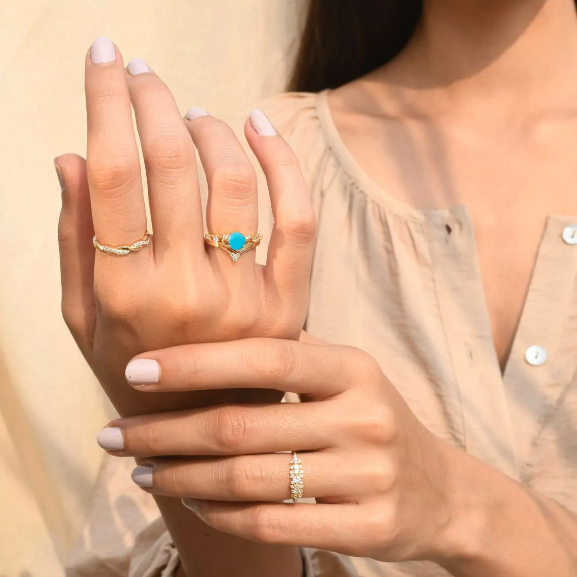Turquoise Diadem Ring