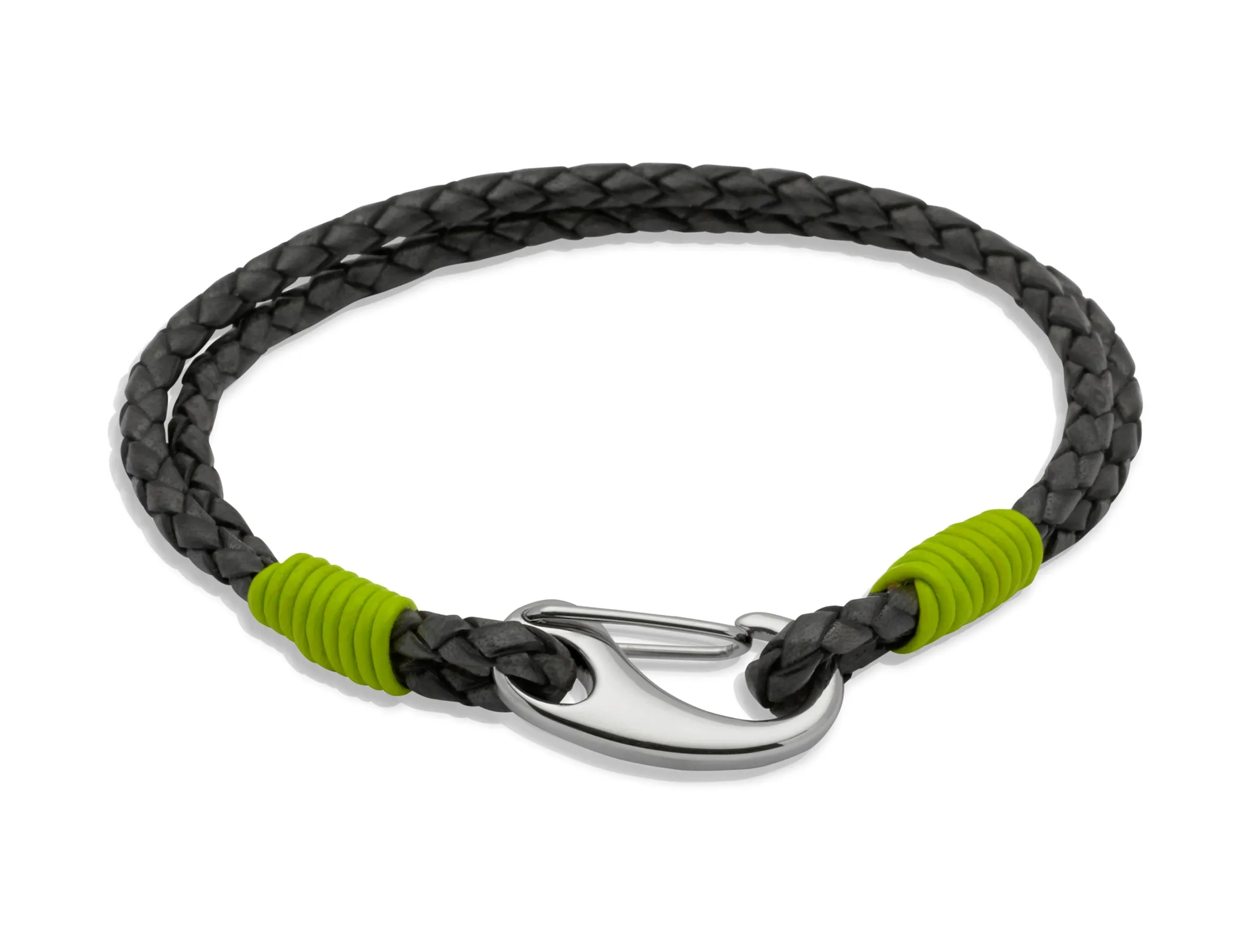 Unique & Co Antique Black Leather Bracelet B177LI