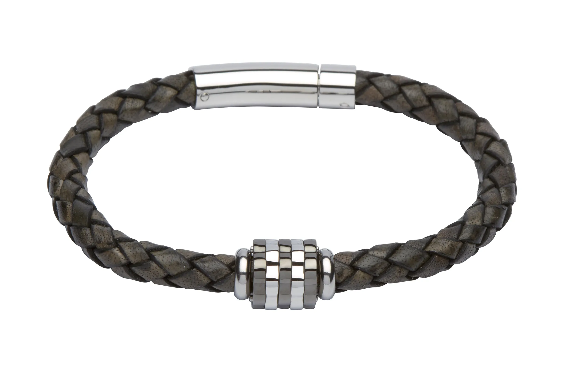 Unique & Co Antique Black Leather Bracelet B277ABL
