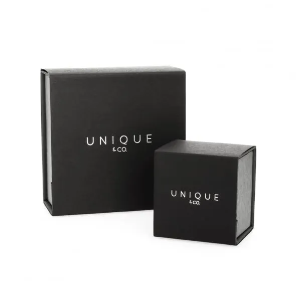 Unique & Co Black Leather Bracelet B406BL