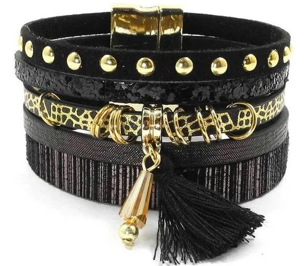 Unique Leather Summer Charm Bracelet