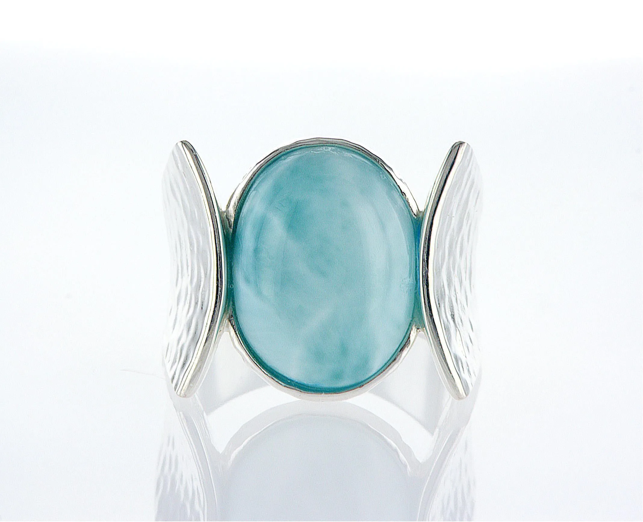Wings silver black Onyx Ring