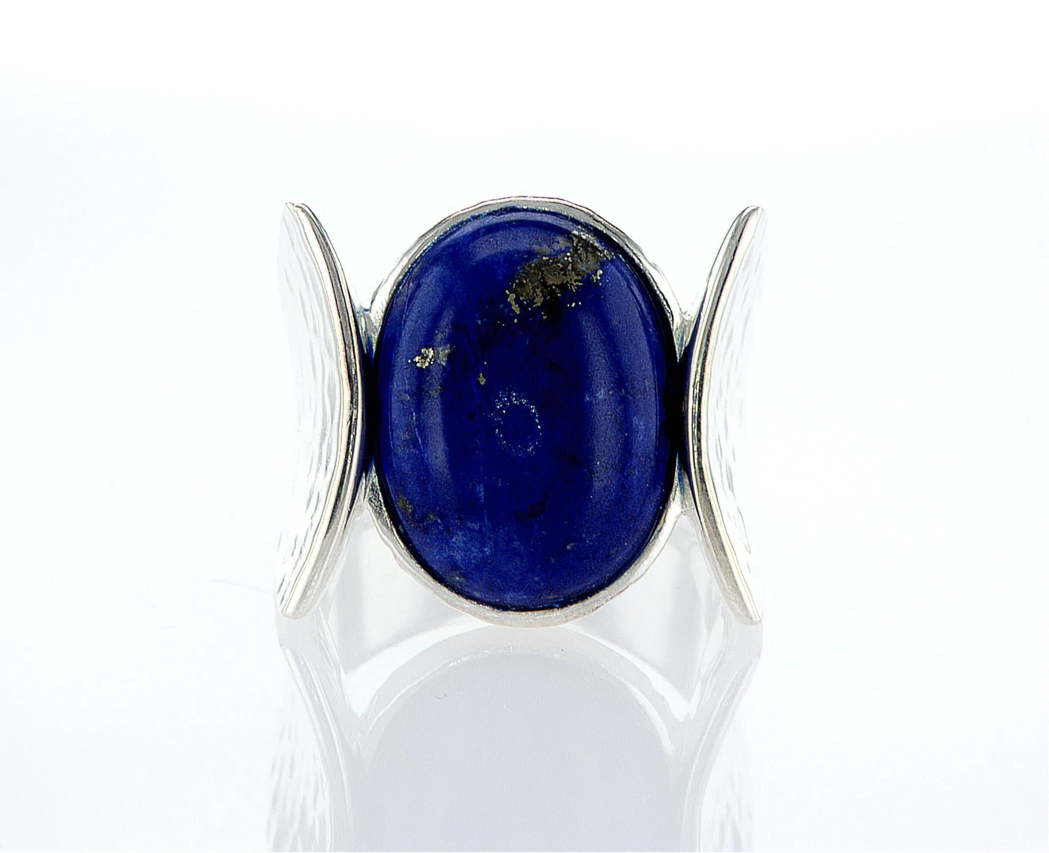 Wings silver black Onyx Ring