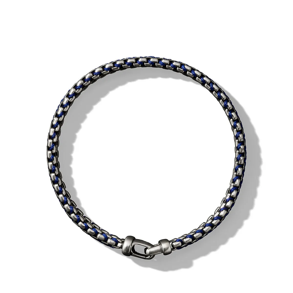 Woven Box Chain Bracelet in Blue